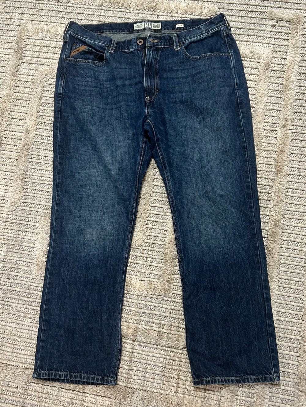 Ariat Men's Relaxed Fit Boot Cut Jeans 38 x 34